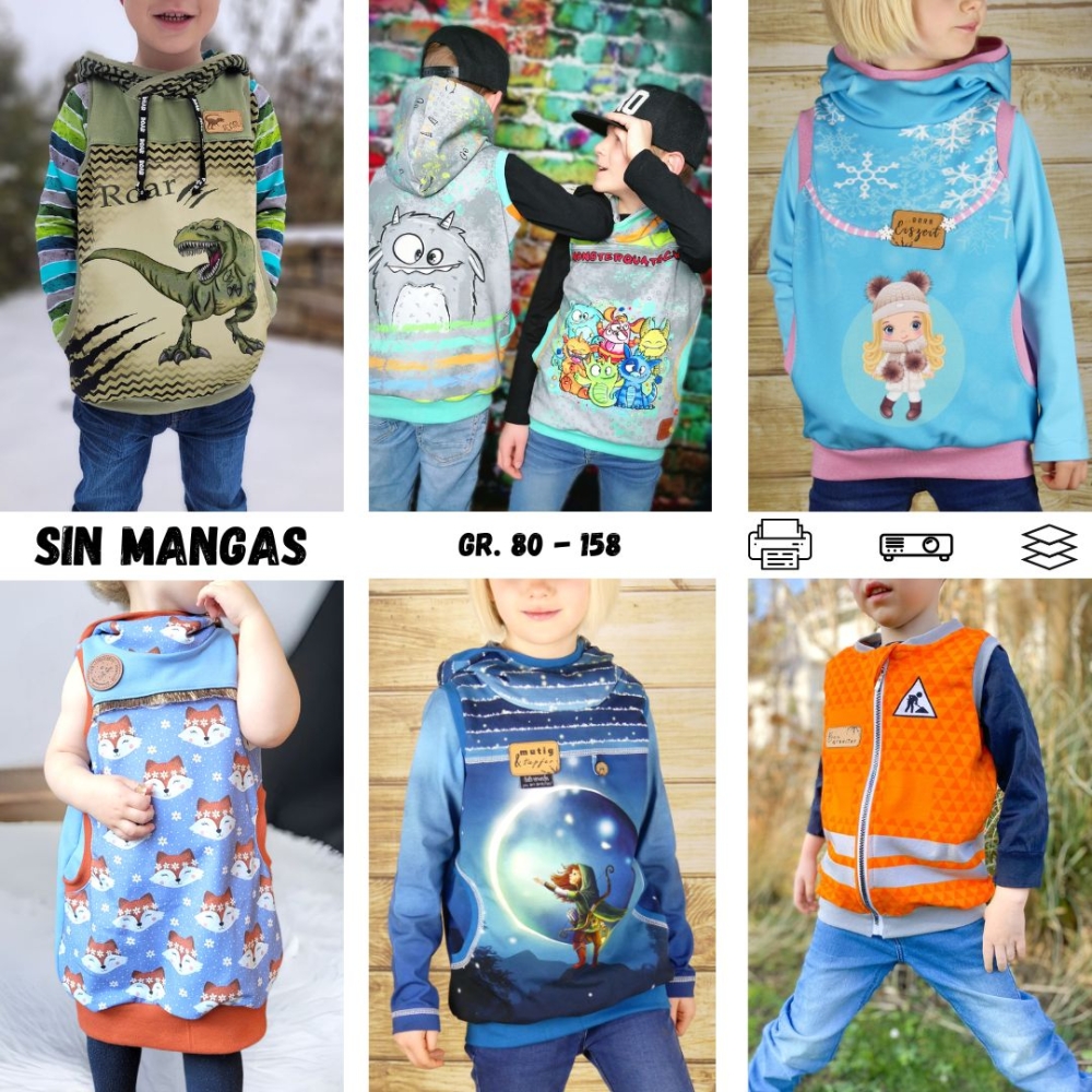 Sin Mangas - Pullunder / Shirt Gr. 80 - 158<br />6,90 € *